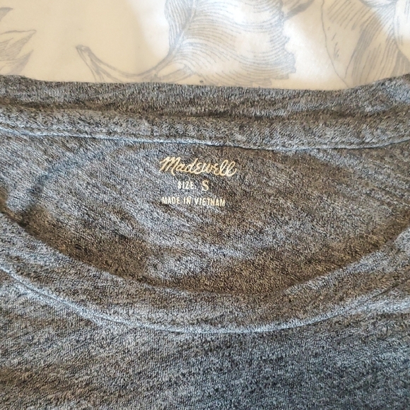 Madewell Grey T-shirt Sz S - Picture 3 of 8